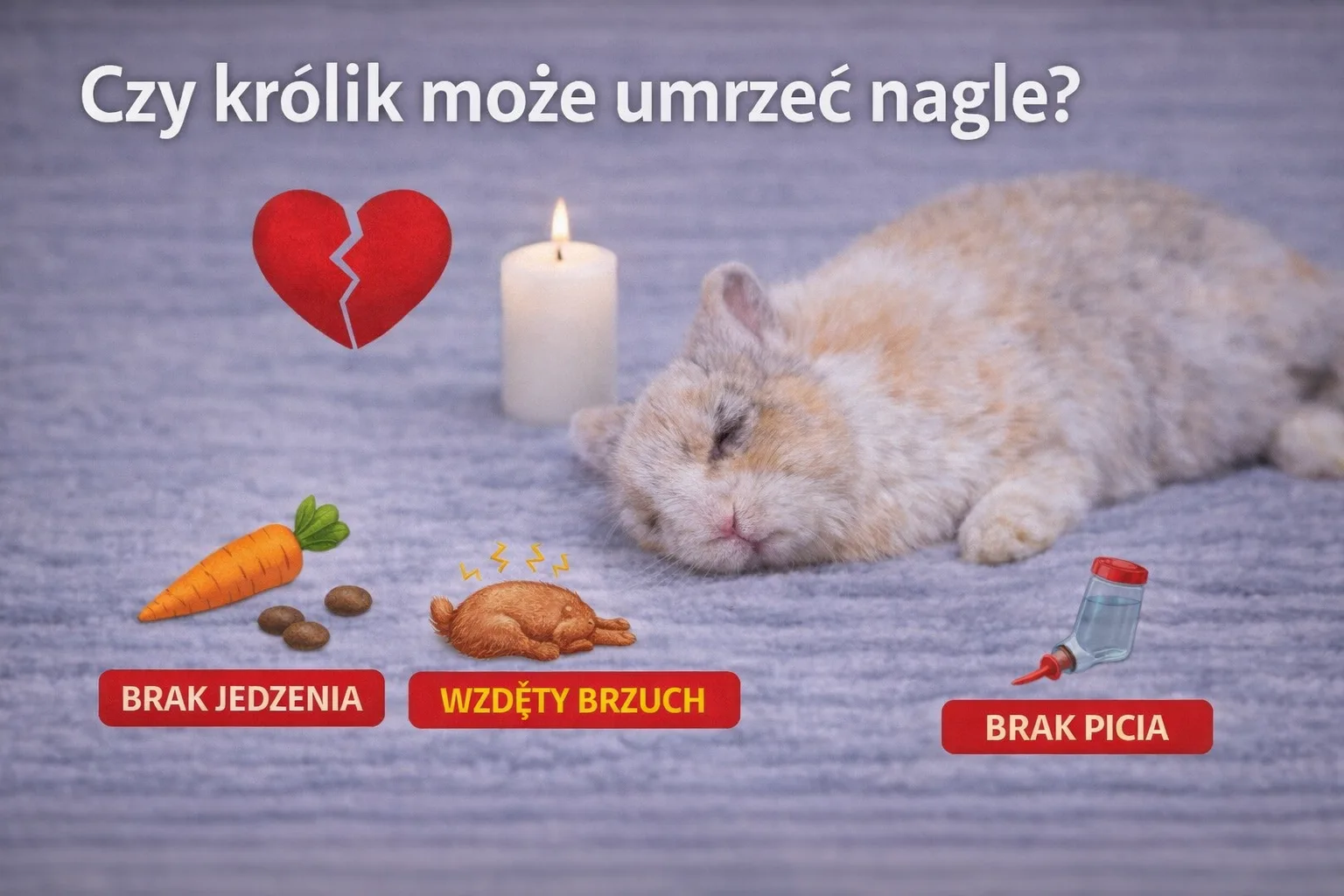 Czy królik może umrzeć nagle? Przyczyny i objawy ostrzegawcze