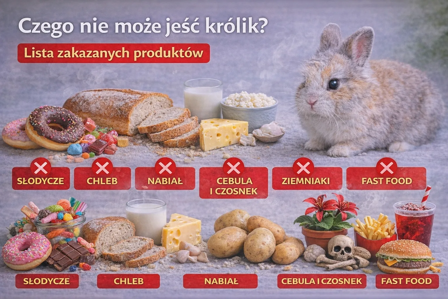 Czego nie może jeść królik? Lista zakazanych produktów