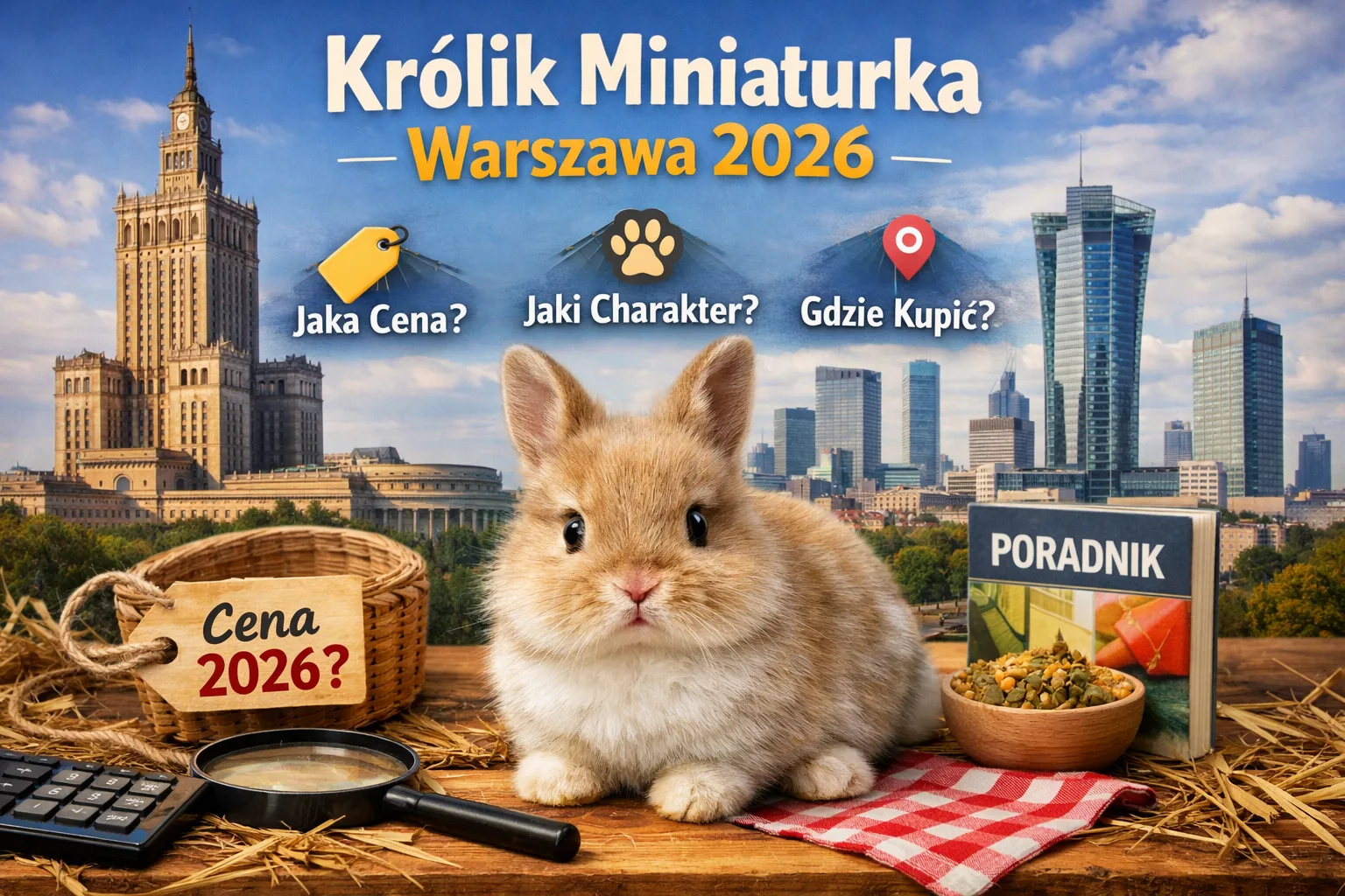 Królik miniaturka Warszawa – cena, charakter i gdzie kupić mądrze w 2026?