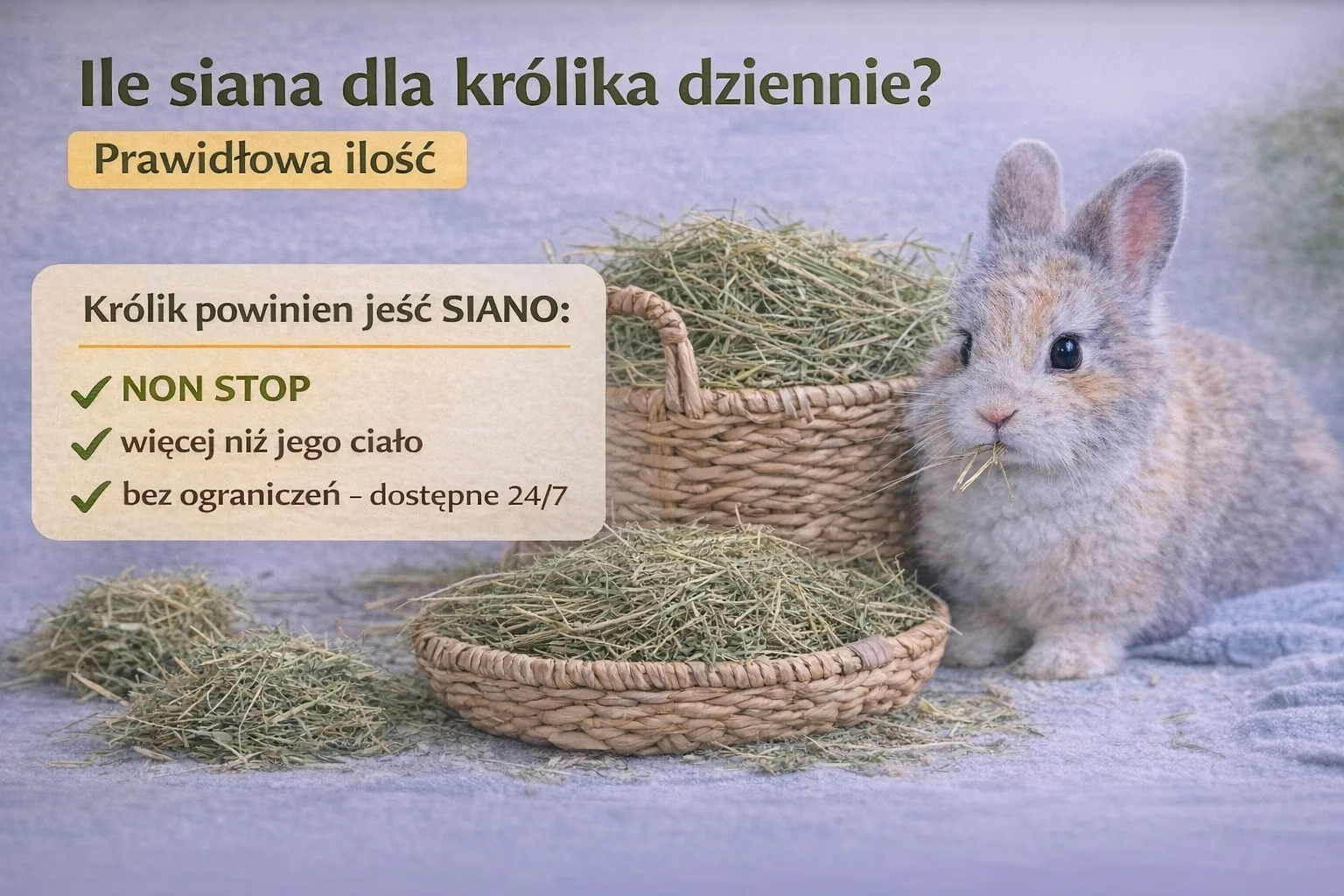 Ile siana dla królika dziennie? Prawidłowa ilość