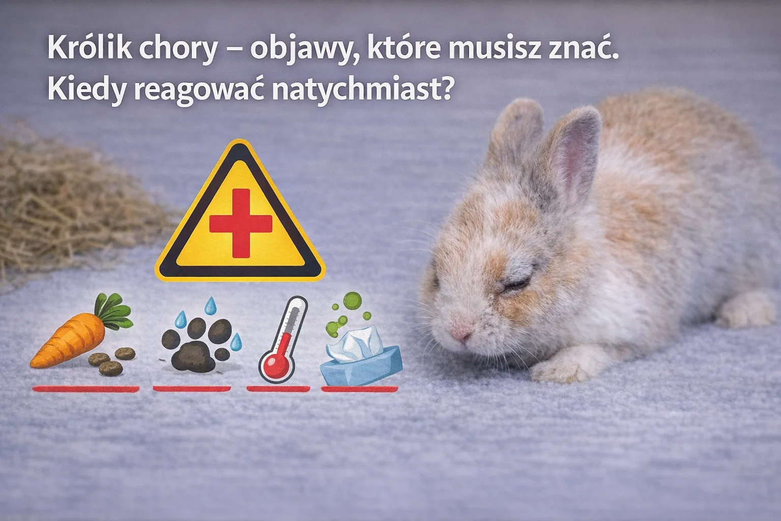 Królik chory – objawy, które musisz znać. Kiedy reagować natychmiast?