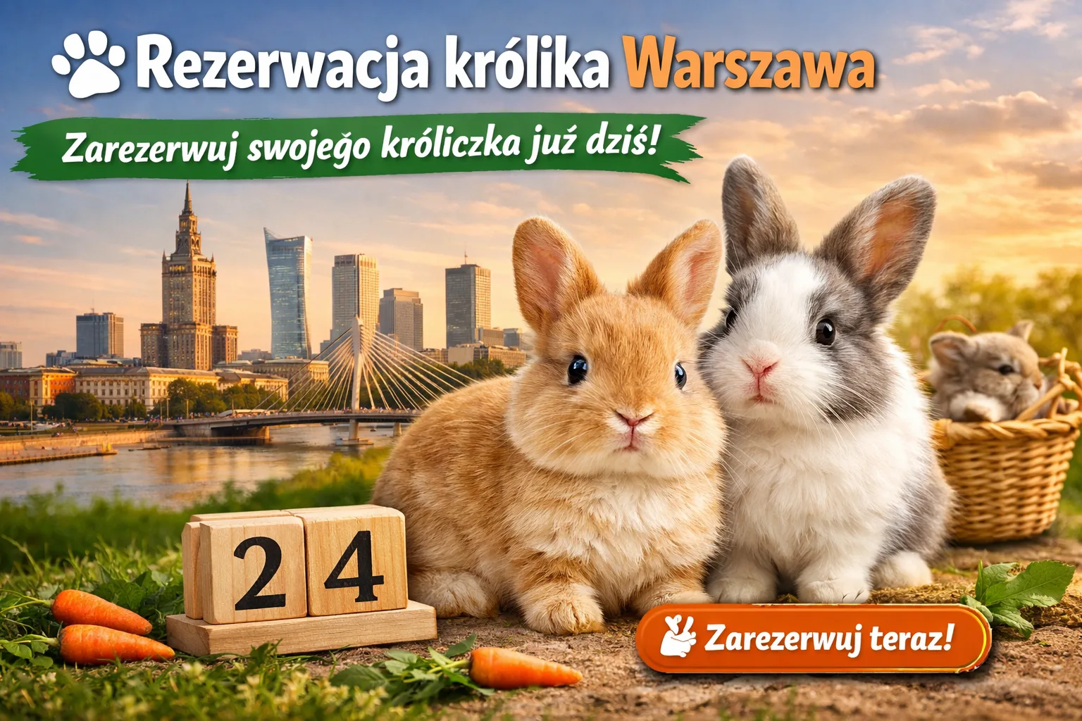 Rezerwacja królika Warszawa – zarezerwuj swojego króliczka już dziś