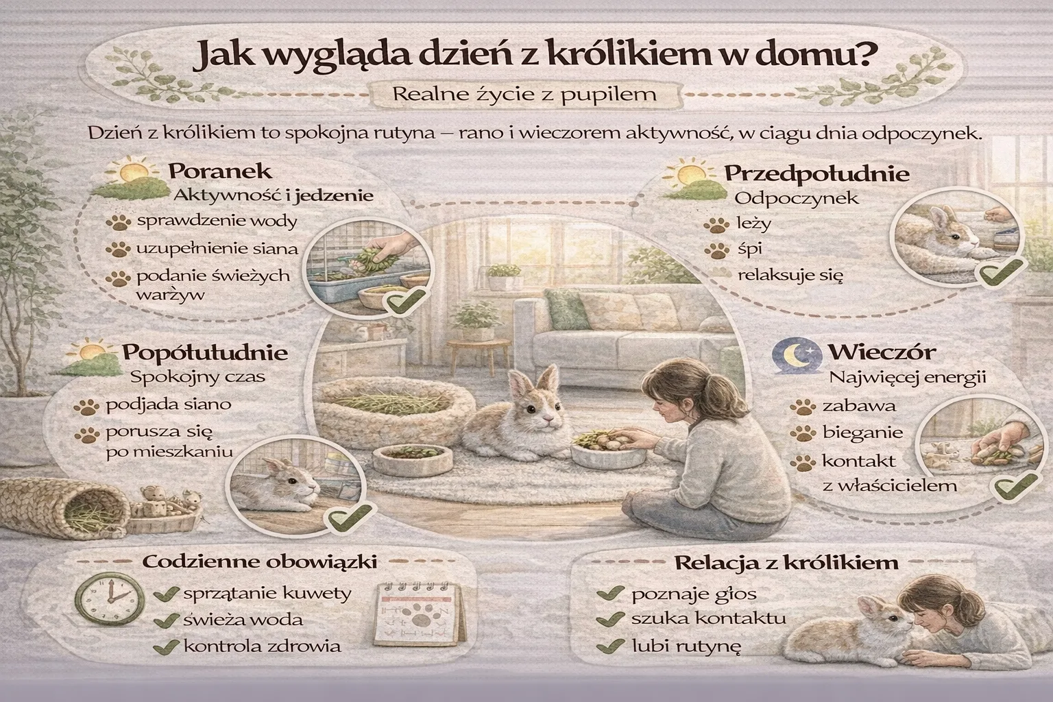 Jak wygląda dzień z królikiem w domu? Realne życie z pupilem