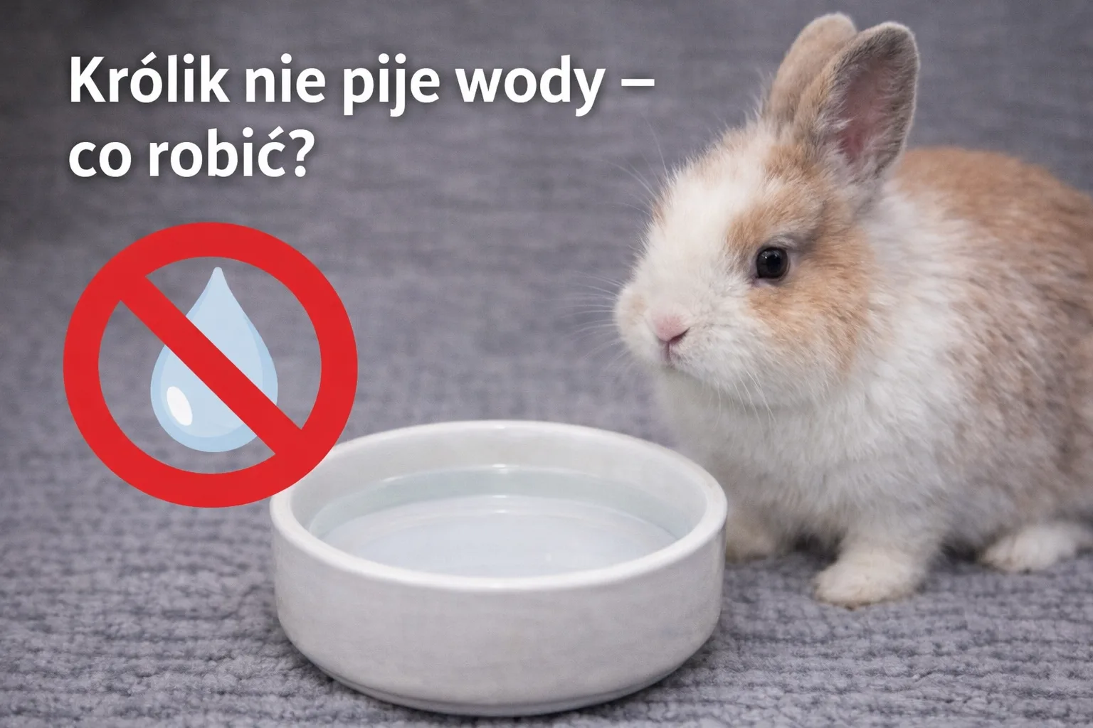 Królik nie pije wody – co robić? Przyczyny i szybka pomoc