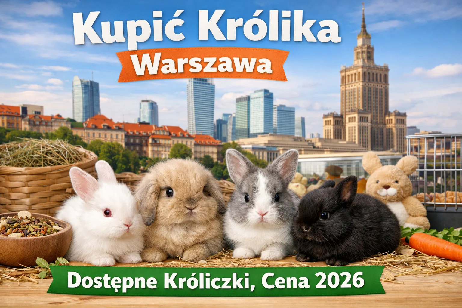 Kupić królika Warszawa – dostępne króliczki, cena 2026
