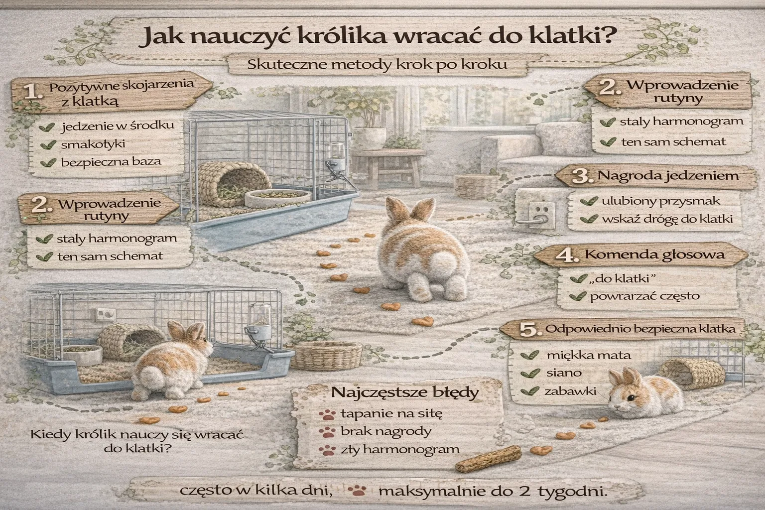 Jak nauczyć królika wracać do klatki? Skuteczne metody krok po kroku